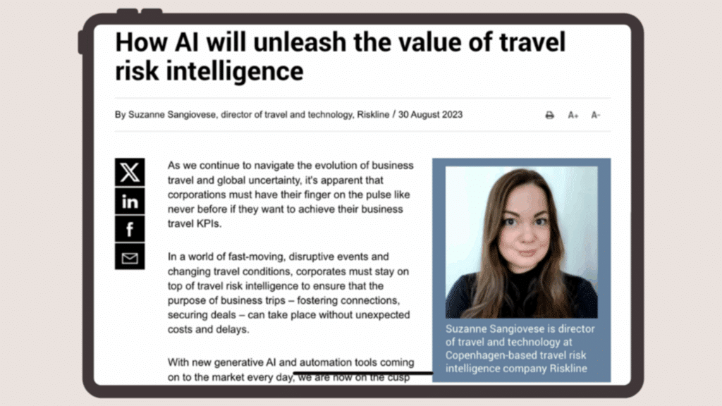 How AI Will Unleash the Value of Travel Risk Intelligence
