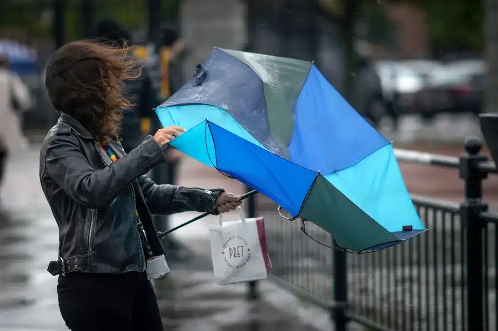 Britain's 2025 weather forecast with hurricanes and storms.