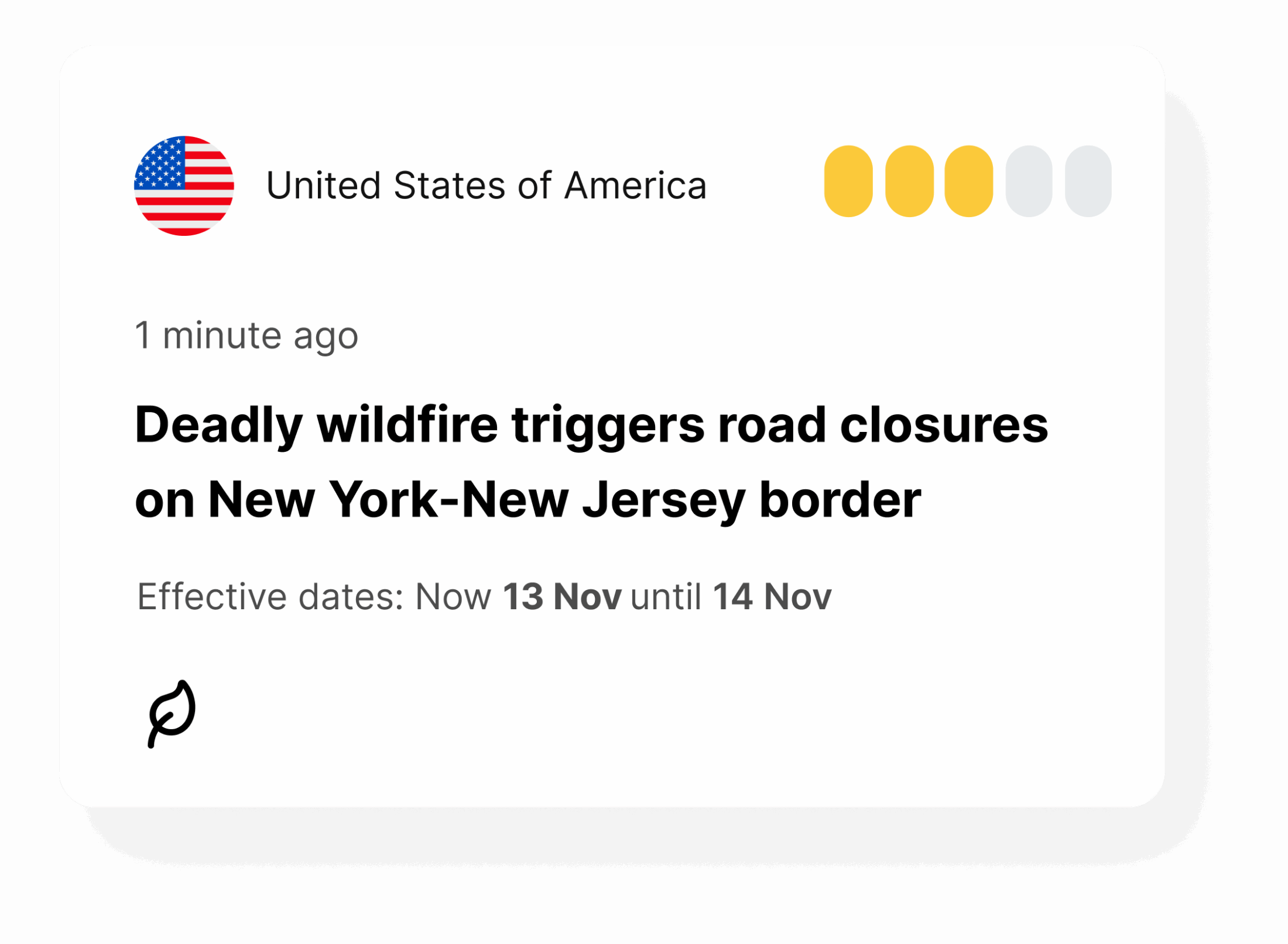 Staying ahead of emergent risks: alerts