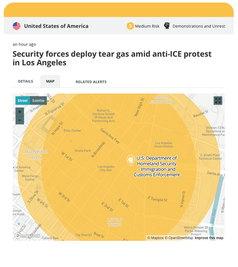 Staying ahead of emergent risks: protest