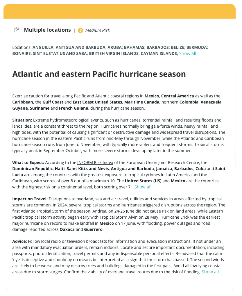 Staying ahead of emergent risks: advisory