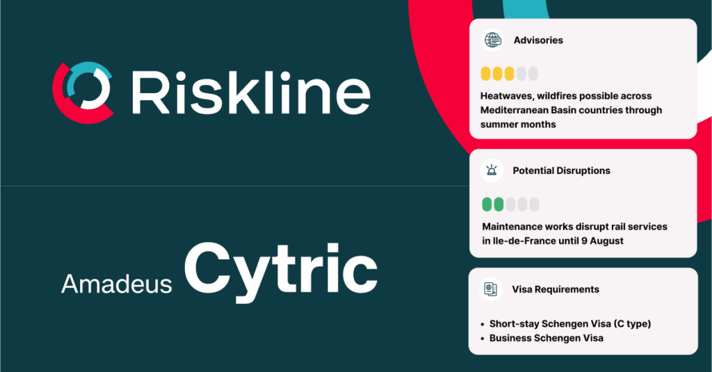 Amadeus Cytric Riskline Travel Search