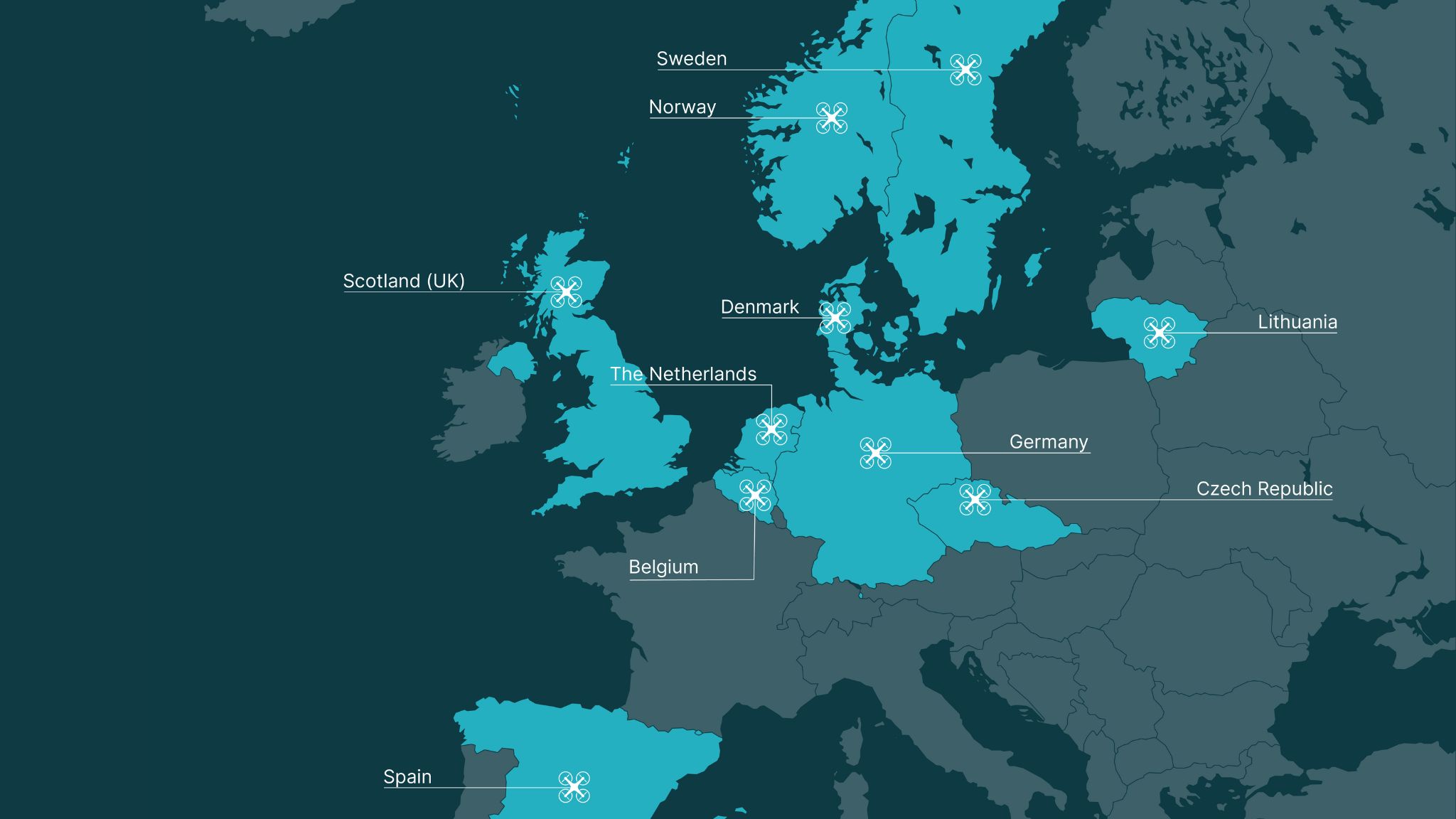 European airport drone disruptions 2025