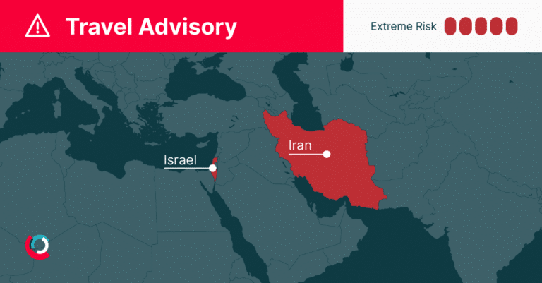 Iran Israel conflict travel risk