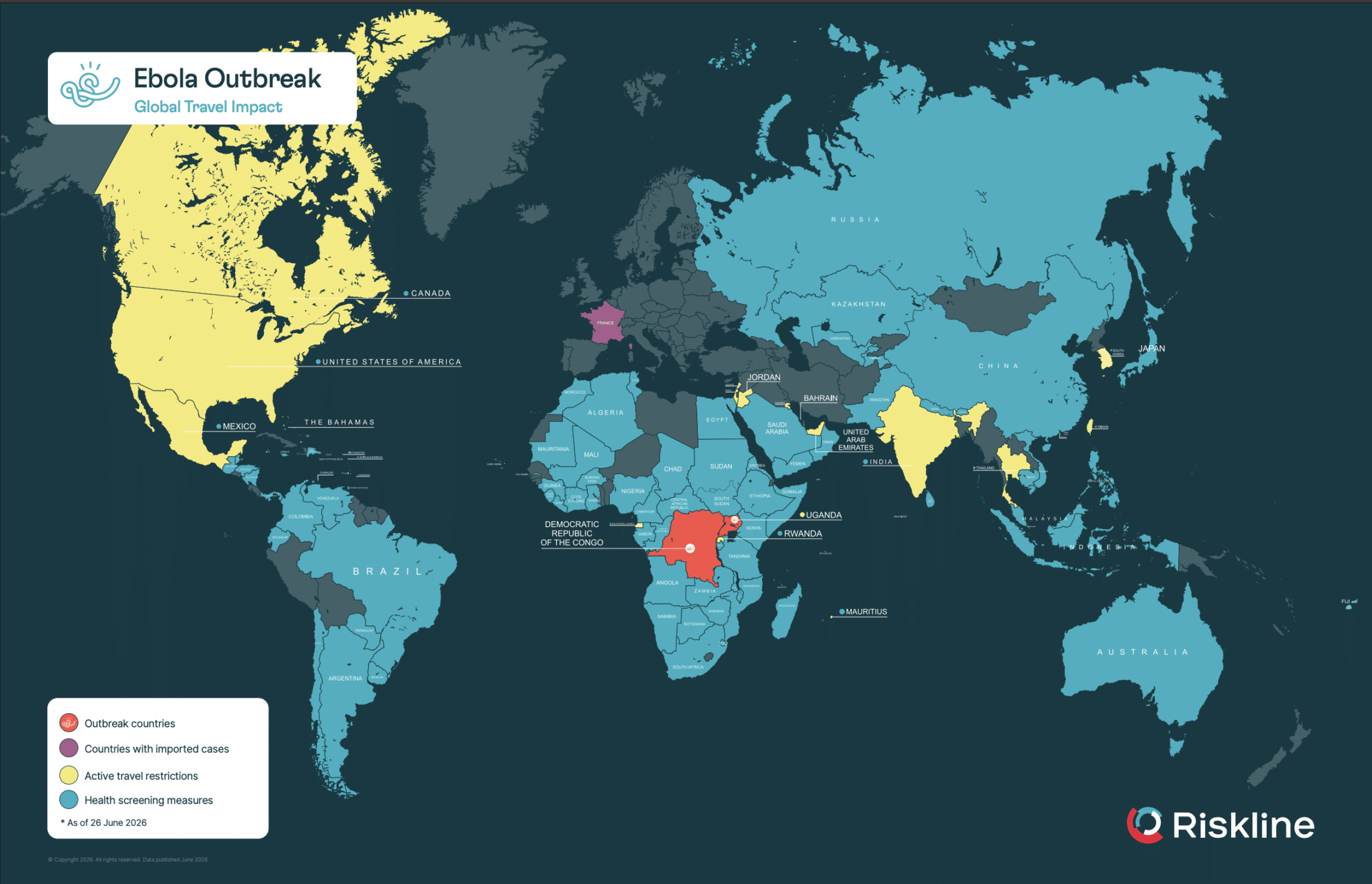ebola risk map